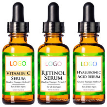 Natural Organic Vitamin C Serum Hyaluronic Acid Retinol Hydrating Anti Aging Serum Set